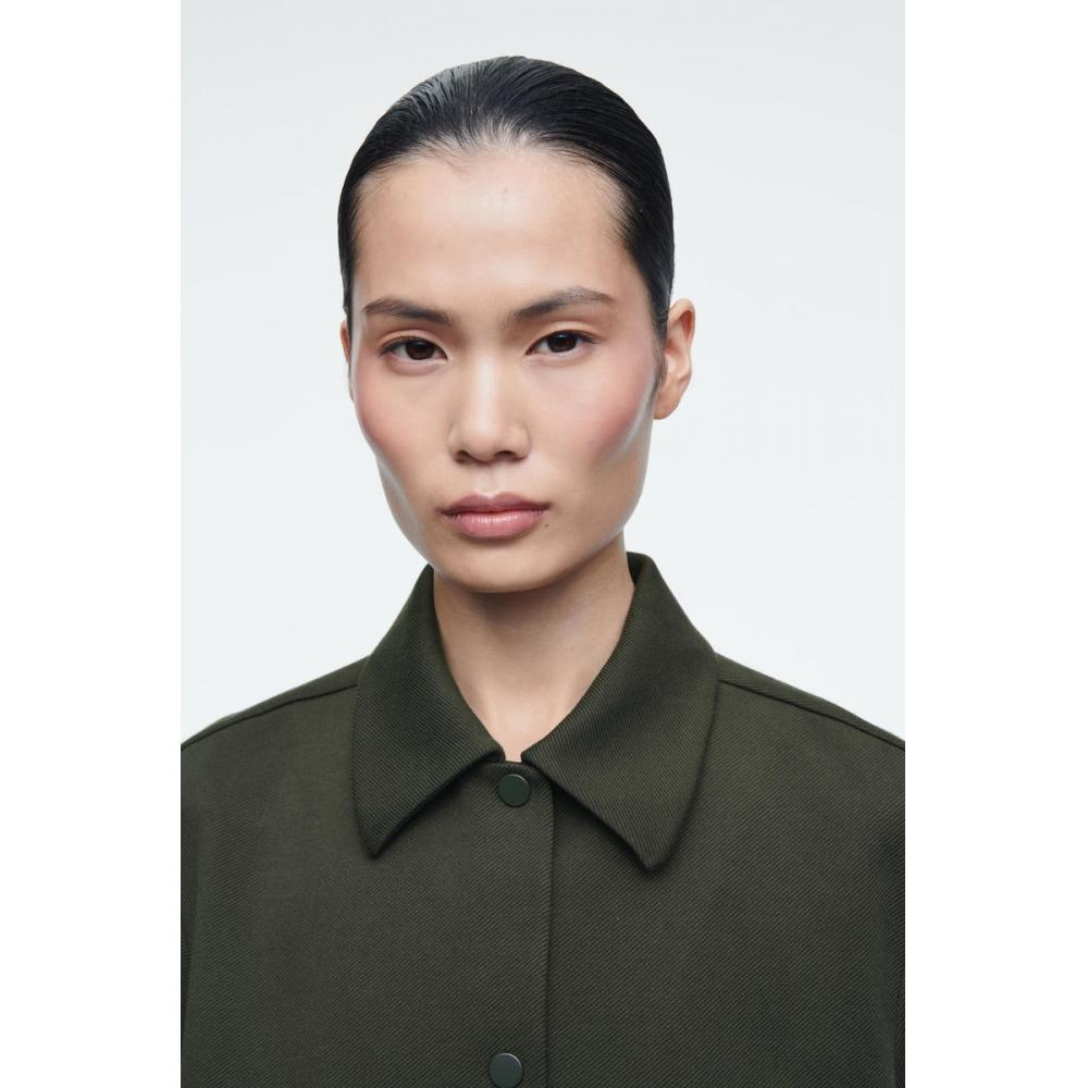 Cos Japan Cropped Collar Twill Jacket