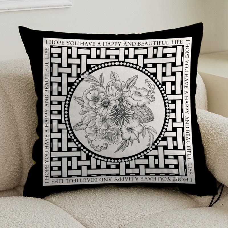 New Nordic retro style pillow cover living room sofa bedroom cushion by pillowcase light luxury high-end home decoration