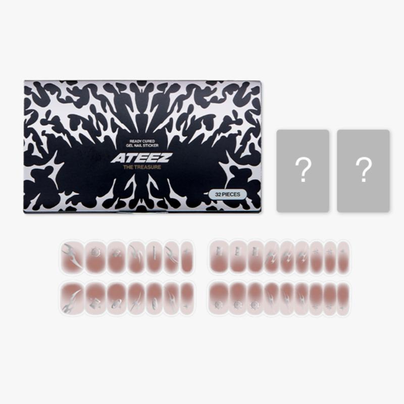 [Forhåndsbestilling] ATEEZ READY HERDET GEL NEGLEKLISTERMERKE [Inkluderer 2 offisielle fotokort]