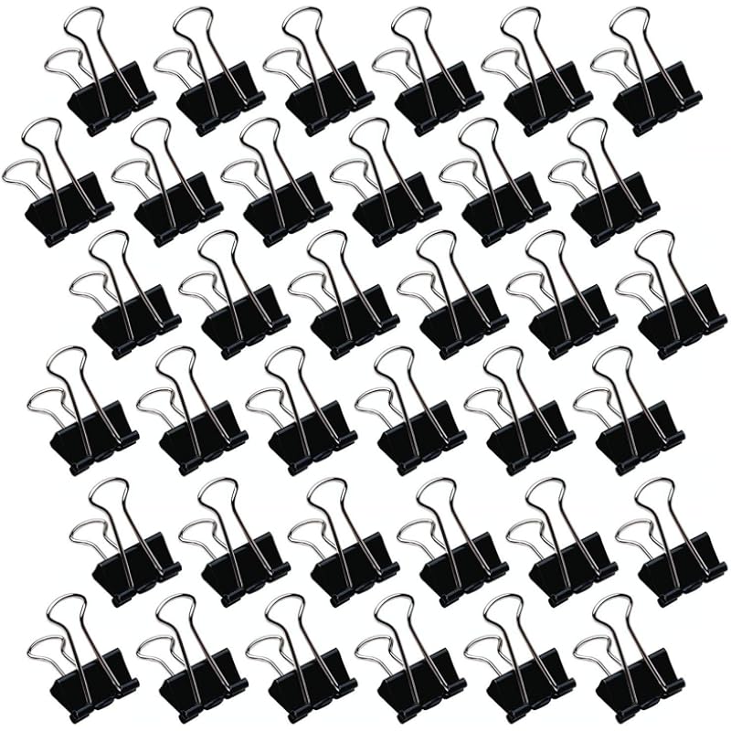 Bambalio Binder Clips 32Mm Black Set Of 3 Dozen(Pack Of 36)