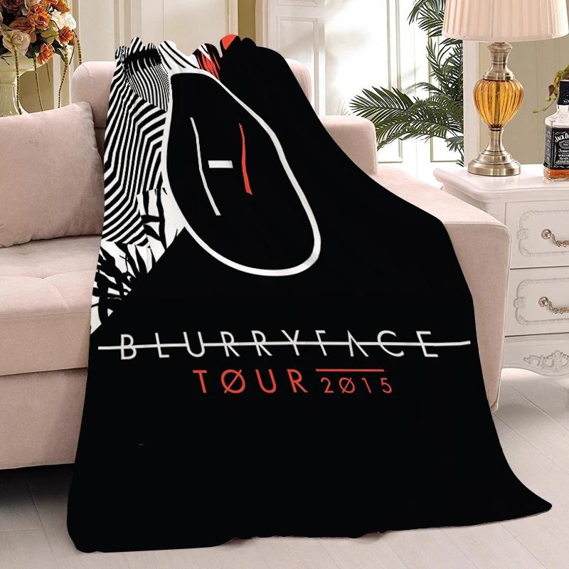 Coperta da Siesta T-Twenty One P-Pilots Invernale Calda per Ginocchia Letto Pile Campeggio Personalizzata Morbida Soffice Coperte Matrimoniale Microfibra Biancheria da Letto