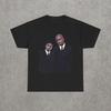 Nas Dmx in Black Suits T-Shirt | Porträt-Illustration, Minimalistisches Mode-T-Shirt Belly Film-T-Shirt