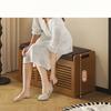 Luxury Entryway Shoe Bench with Storage Slim Wall Mounted Shoe Rack & Seat Shoe Cabinet Organizer for Hallway