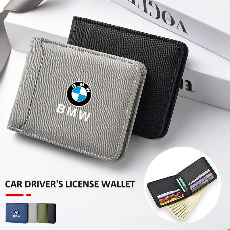 Fashion Car Men Coin Purse Wallet Multi Card Slot Credit Purse For BMW X1 X3 X5 X6 1 2 3 5 7 Series F15 F16 F20 F22 F30 F32 G30 xkhr50