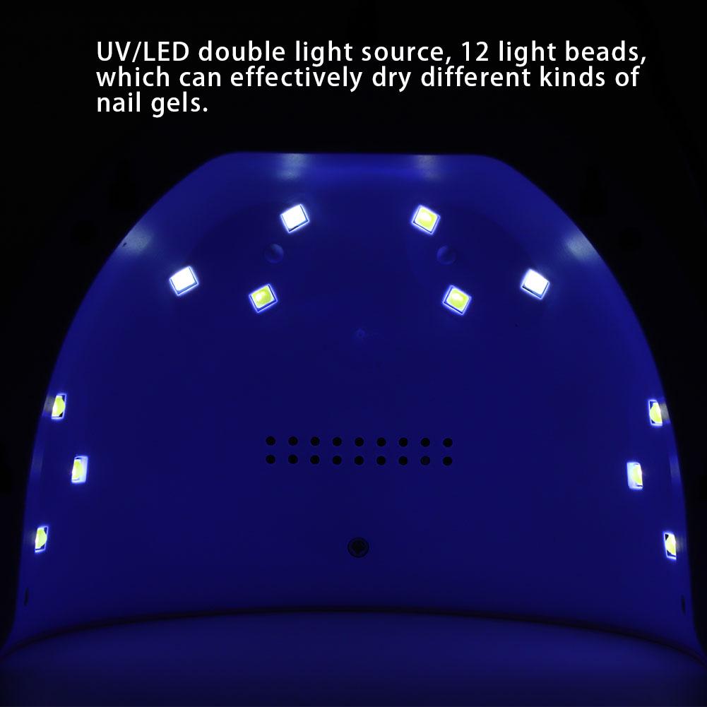 36W Intelligent LED UV Gel Nail Polish Dryer Lamp Fashion Nail Curing Machine Manicure Tool