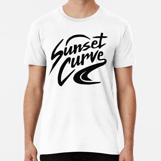Sunset Curve Logo S to 5XL Made in the USA T-Shirt 3XL