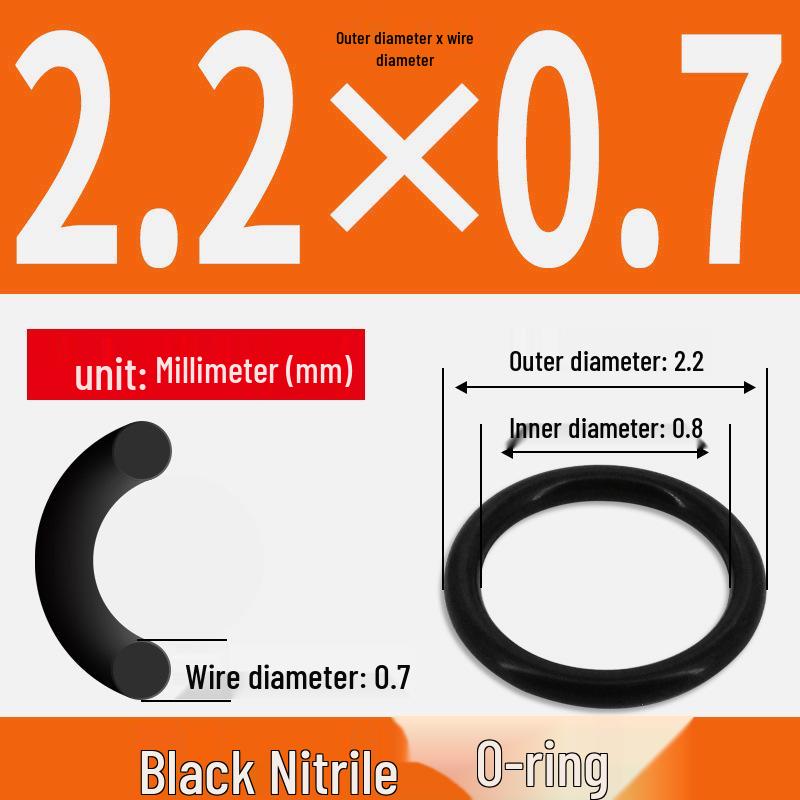 Durable Nitrile Rubber O-Ring, Wire Diameters 0.4-0.8mm, Waterproof & Wear-resistant Sealing Ring