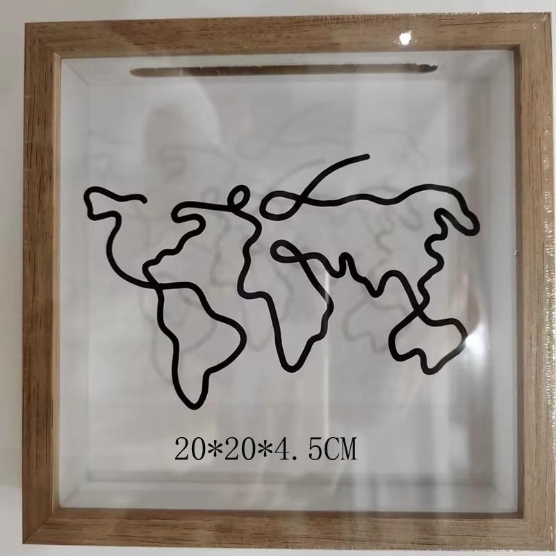 Ticket storage box postcard souvenir deposit box map box photo frame deposit box