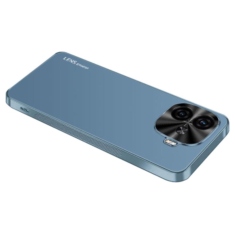 

For vivo Y200 GT 5G Case Acrylic+TPU+Metal Electroplated Anti-Scratch Phone Cover Navy Blue