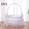 Flower Basket Decorative Eye-catching Romantic Bridal Handheld Girl Wedding Supplies Petals