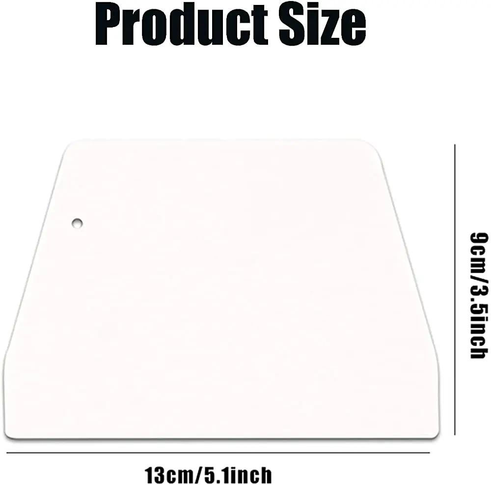 2PCS Plastic Baking Scraper Pastry Spatula Dough Knife Cake Divider Kitchen Tool DIY Cream Trapezoidal Cutter