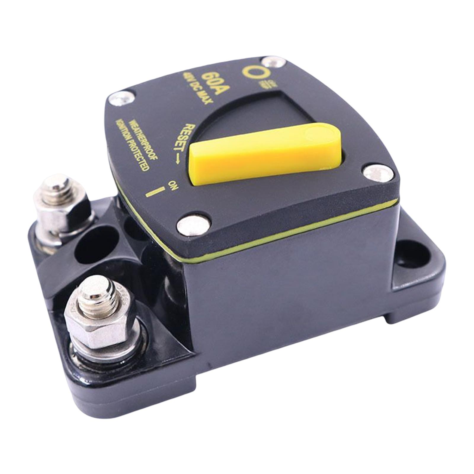 DC 12-48V Автомобильный Морской Лодочный Стерео Аудио Автоматический Выключатель Сброс