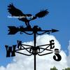 Weather Vane Ornament: Outdoor Wrought Iron Spray-Painted Roof Decoration Metal Craft