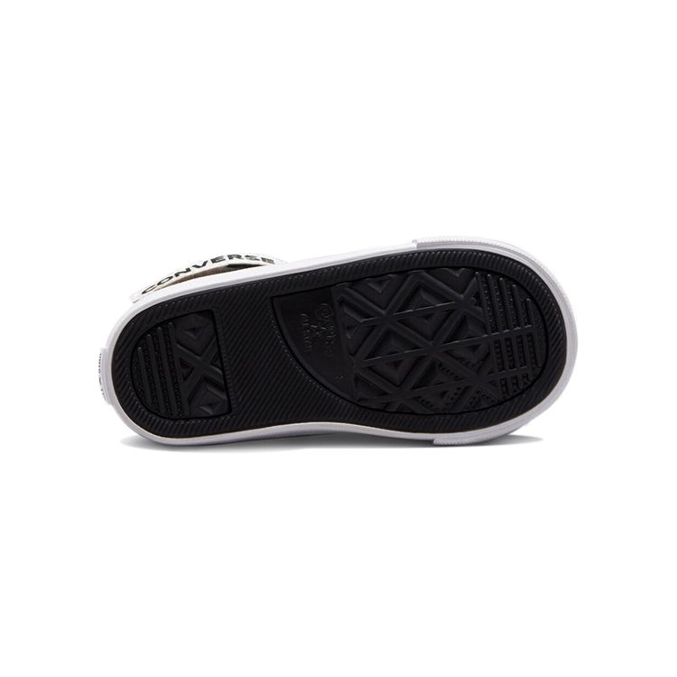 Converse Pro Blaze Strap Casual High-Top Skate Shoes Baby Sneakers Black White 772130C