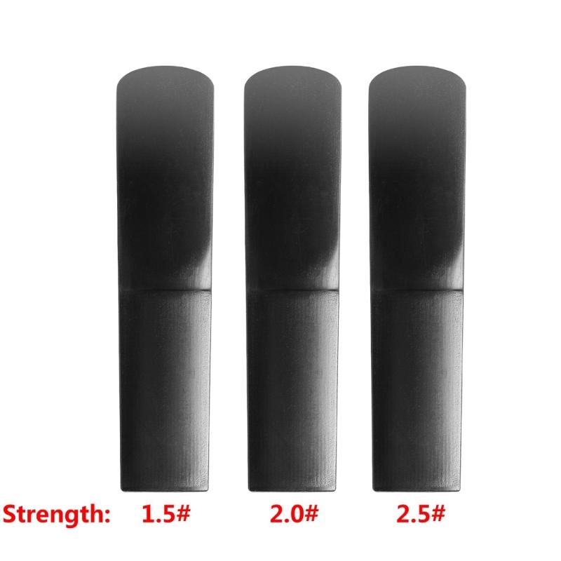 3Pcs Professional Saxophone Reed Strength 1.5/2.0/2.5 Resin Soprano Saxophone Mouthpiece Reed Beginner Saxophone Reed
