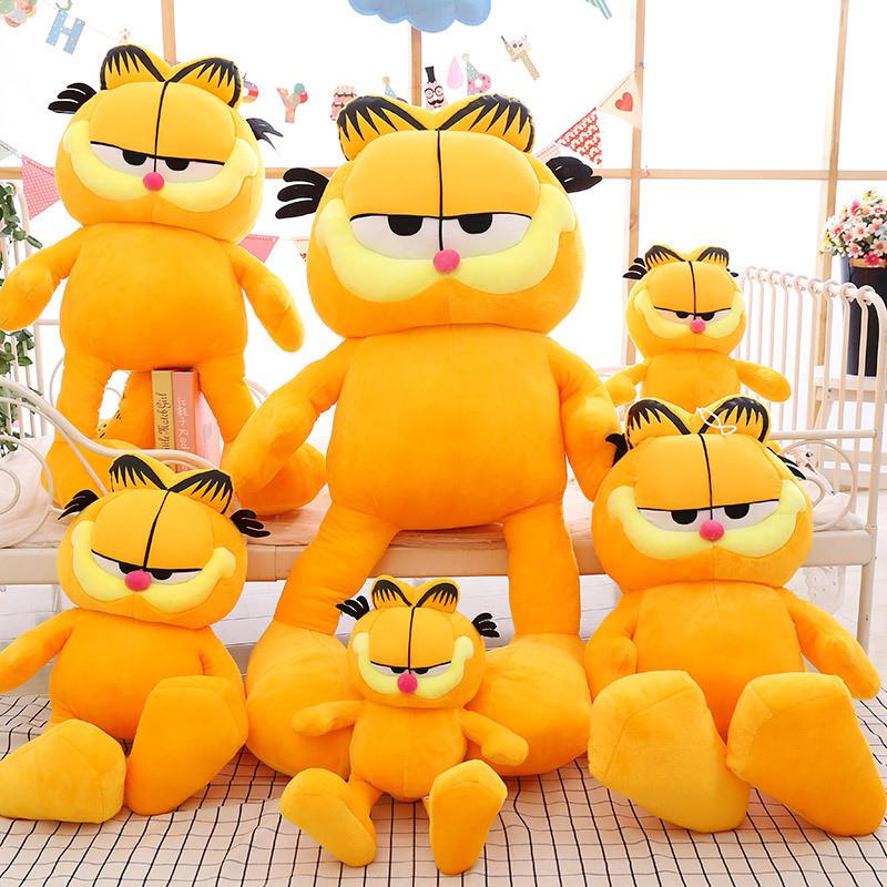 Large Garfield Plush Toy Soft Crystal Fabric Pillow Ideal Birthday Gift For Girlfriend