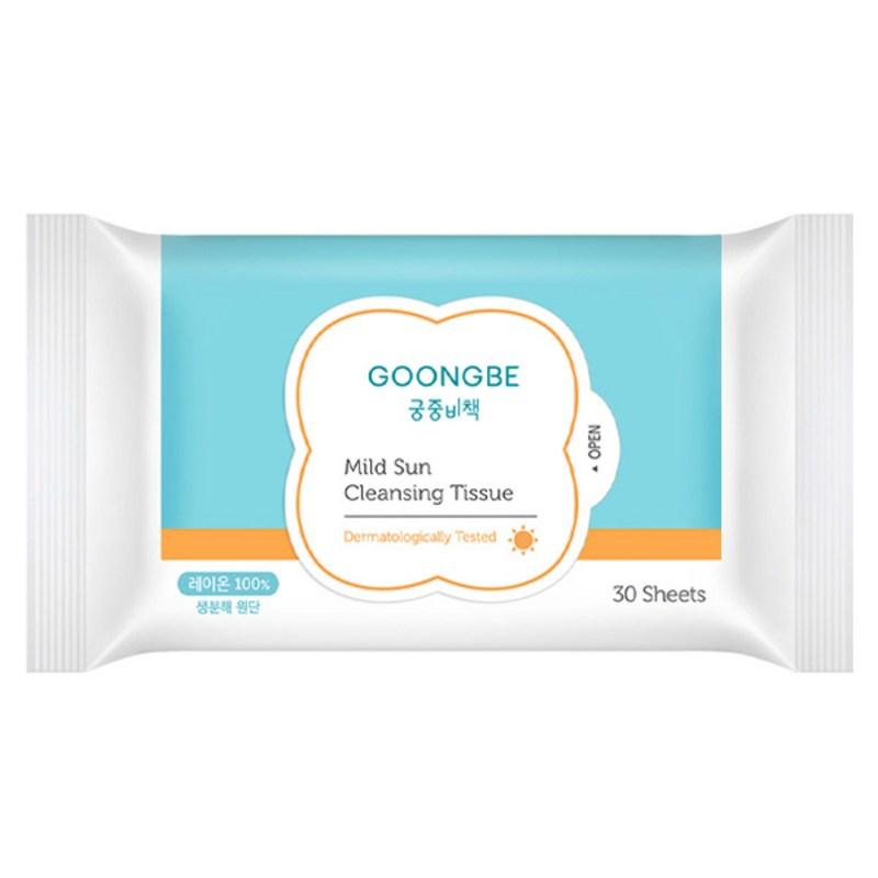 Gungjung Bichae Mild Sun Cleansing Tissue, 30 sheets, 1 piece, 30 wipes, 1 pcs