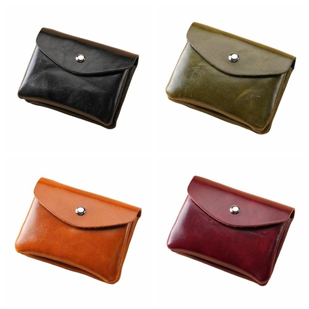 Zipper Short Wallet Hasp Mini Purse Bag Portable Leather Small Coin Pouch  Shopping