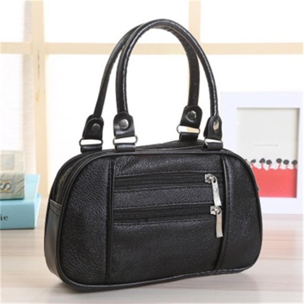 

Сумочка на молнии из искусственной кожи для мам, модный кошелек для монет чёрный