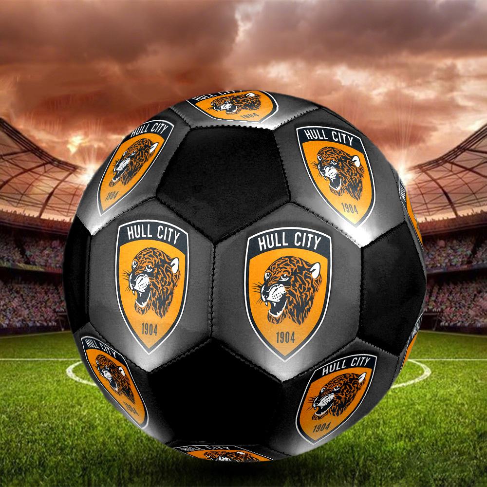 Hull City A.F.C Soccer Ball Colorful All Ages Machine Stitched PVC Competition Ready Durable High-Bounce.SIZE5