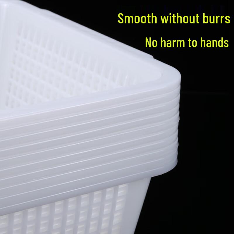 Jingyuheng Thickened Red Rectangular Plastic Drain Basket