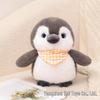 Penguin Brother & Sister Bib Plush Toy - Kid's Comfort Doll & Gift Pillow