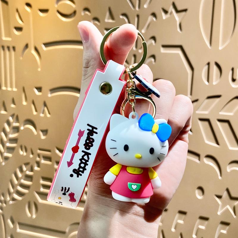 Hello Kitty Cute Doll Keychain Charm - Cartoon Car Ornament & Small Gift