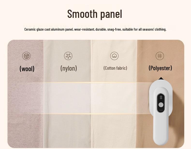 Portable Wireless Rechargeable Low-Power Garment Steamer for Dorms