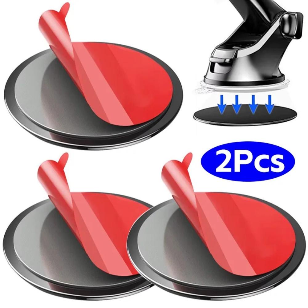 

2/4/8pcs Car Dashboard Phone Mount Sticker - Strong Suction Cup Glue Tray Base for GPS & Mobile Phones, Universal Vehicle