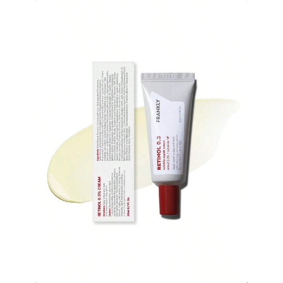 Crème FRANKLY Rétinol 0,3% - 20ml | Crème de nuit puissante intensive au rétinol enrichie en rétinol 0,3%, céramides fortifiants pour la peau