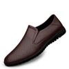 Fashion Genuine Leather Men Shoes Trendy 2024 New Casual Slip on Formal Loafers Men Moccasins Italian Black Male Driving Shoes Sneakers