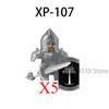 Medieval Military Noble Knights Building Blocks Figures Accessories Helmet Armor Shield Sword MOC Bricks Toys Friends Gifts