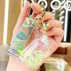 Luminous Acrylic Gas Tank Quicksand Keychain Pendant - Small Gift Decoration