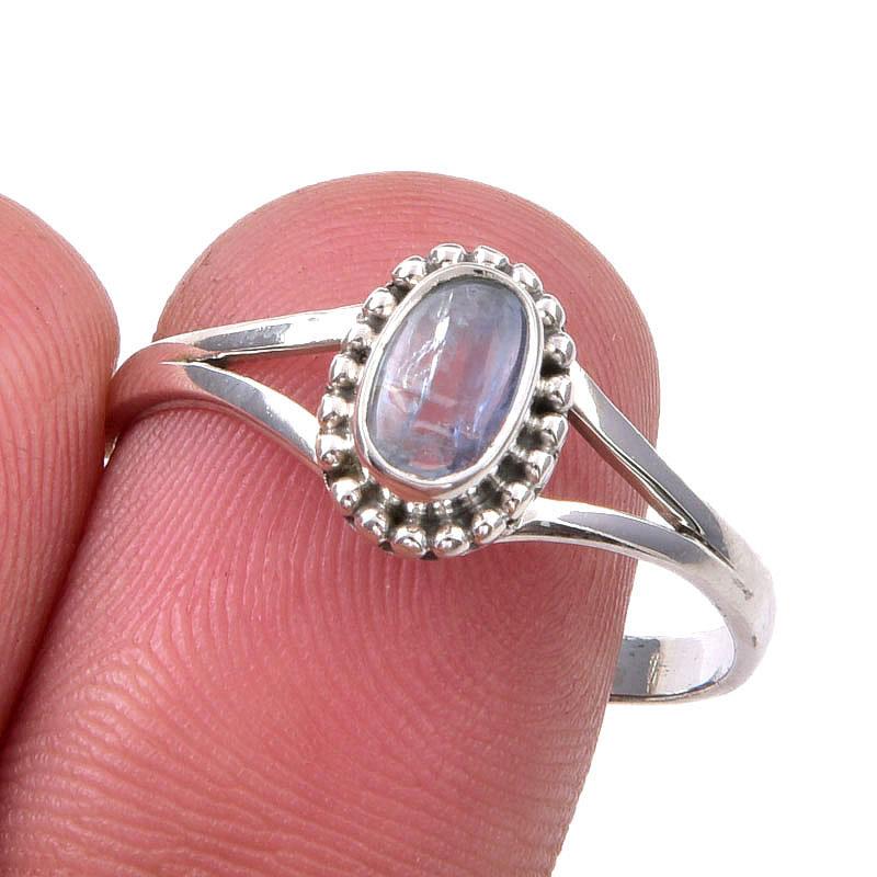 

Natural Kyanite Gemstone Handmade 925 Sterling Silver Jewelry Ring Size 10 s2k31