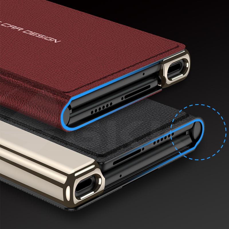 GKK Original Case For Huawei Mate XS2 Luxury Plating Painted Leather Magnetic Fold Bracket Hard Cover For Honor Magic V Purse