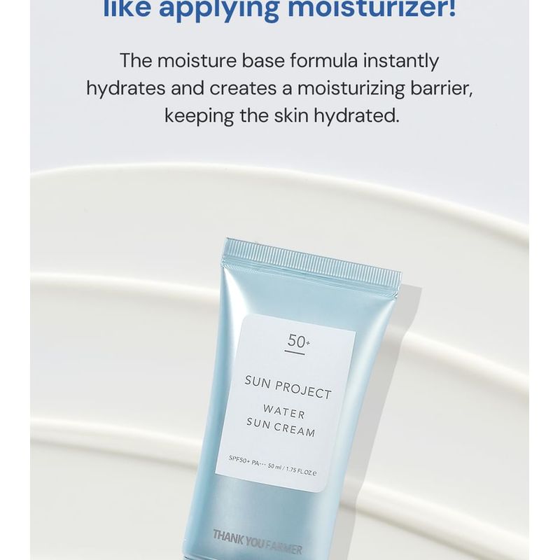 THANK YOU FARMER Sun Project Water Sun Cream SPF50+ PA+++ 50ml