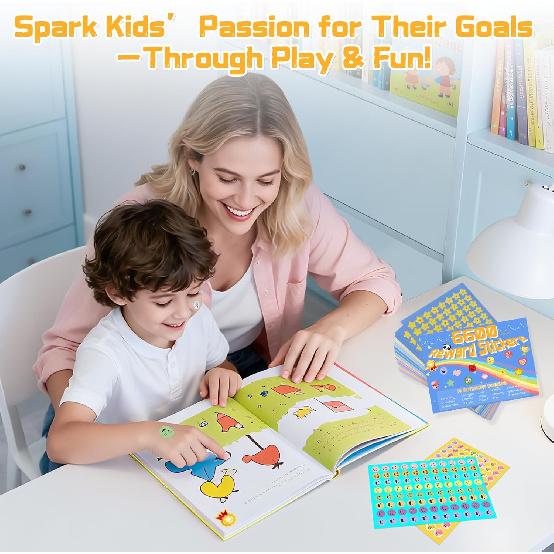 6600PCS Reward Stickers for Kids, Incentive Mini Stickers for Teachers Classroom, Premium Variety Pack for Kids Homework Reward