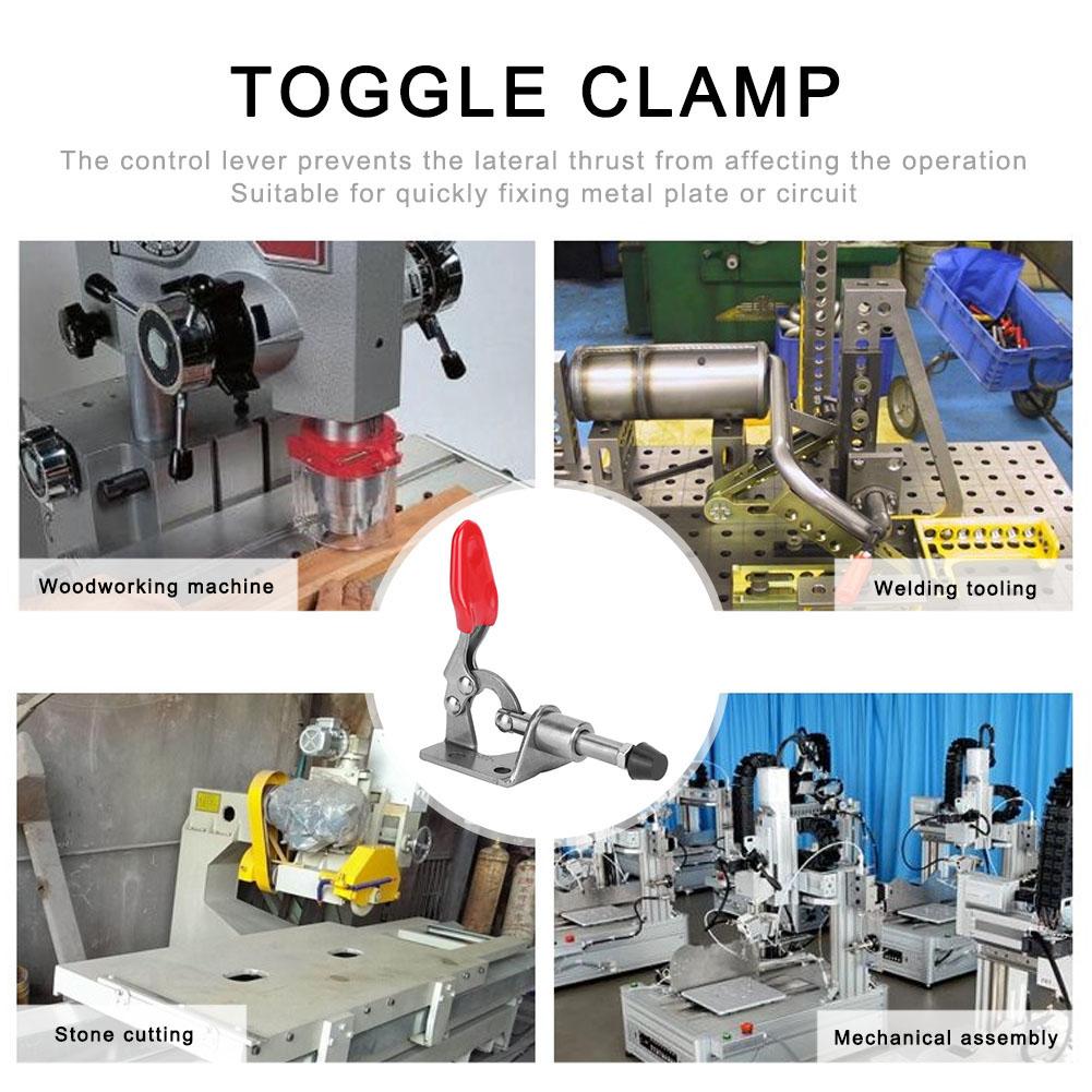 Stainless Steel Toggle Clamp Fast Fixing Clamp Hand Tool for Electronic Equipment Assembly