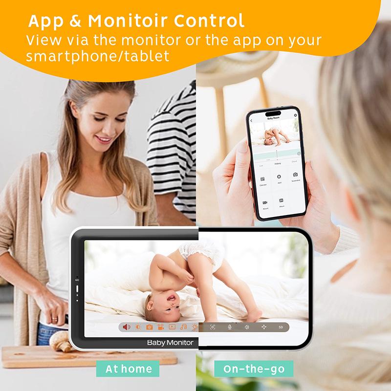 5" HD Wireless Baby Monitor with Tuya App