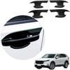 ABS Gloss Black Exterior Door Handle Bowl Cover Trim For Honda CRV CR-V 2023