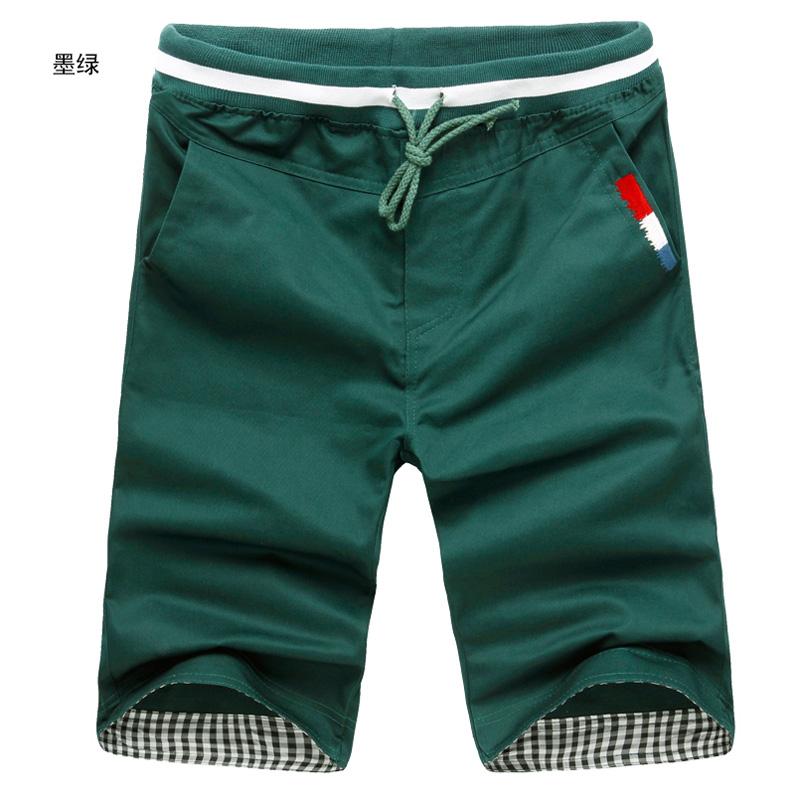 Men Cotton Shorts Summer Style Shorts Men's Pure Color Shorts Beach Shorts Men's Trousers