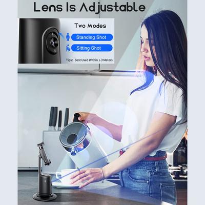 P01 Smart 360° Auto-Tracking Aufnahme Gimbal Selfie KI-Kameraerkennung Körper Gesicht Verfolgung Live-Aufnahme Telefonständer für Vlog-Video