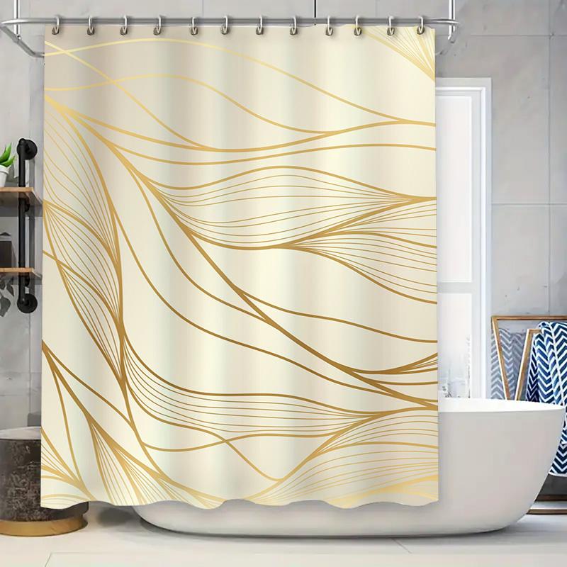 

Modern Geometric Black White Shower Curtain With Letter R Decor Home Bathroom Waterproof Fabric Shelves Tub Set 72 X84 (White W60H190(CM)-1 Pcs