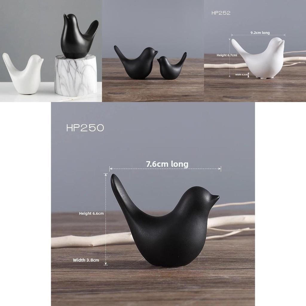 Modern Minimalist Ceramic Bird Decor With Abstract Design For Home And Gift Use