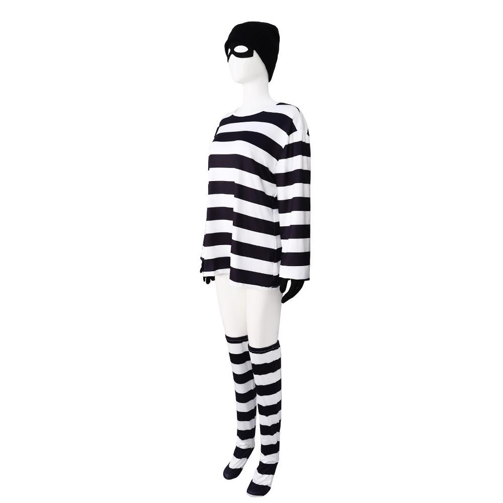Halloween Cosplay Thief Costume Set Six Piece Clothing Stage Gift Performance