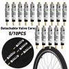 5/10Pcs Detachable Presta Bicycle Valve Core Replacement Brass CNC FV MTB Road Bike Tire Tubes Service Parts Repair Tools