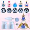 Bottle Resin Mold Storage Bottle and Stopper Resin Mold Jars Silicone Epoxy Mold for DIY Perfume Liquid Container Crafts