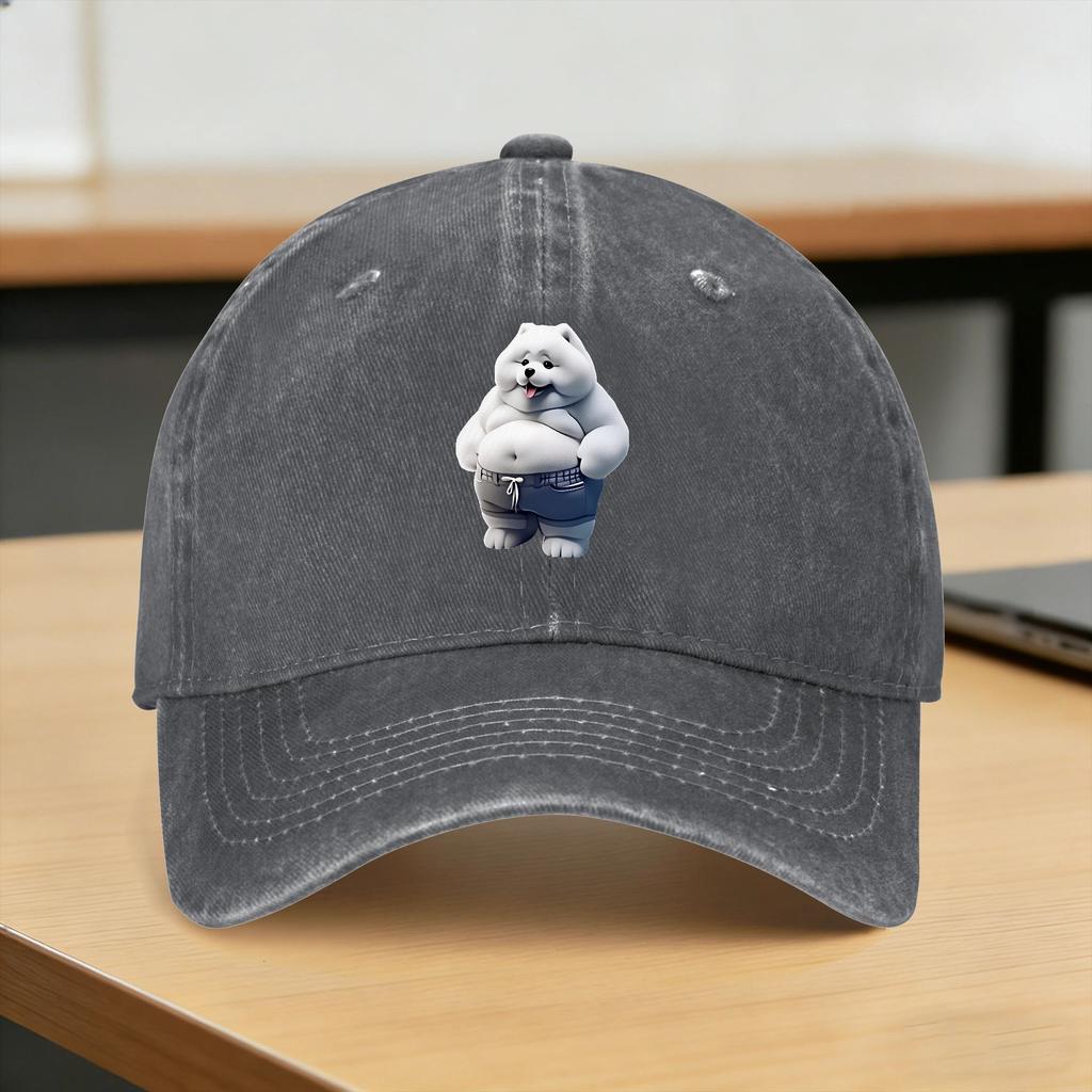 Teddy Bear Playing Badminton Print Casual Baseball Cap For Couple Women Spring for Young Unisex And Women
