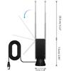 Compact & Lightweight TV Aerial TV Antenna for Freeviews Ready Devices Optimized Suitable for DVBT Radio Broadcasting