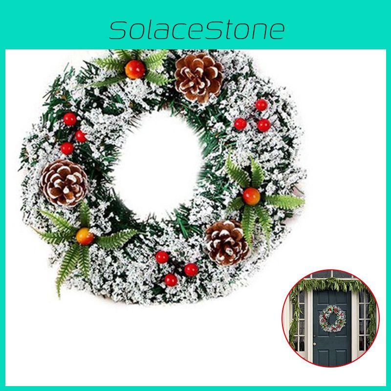 Wall Christmas Hanging Wreath Xmas Party Door Home Trees Garland Decor Ornament